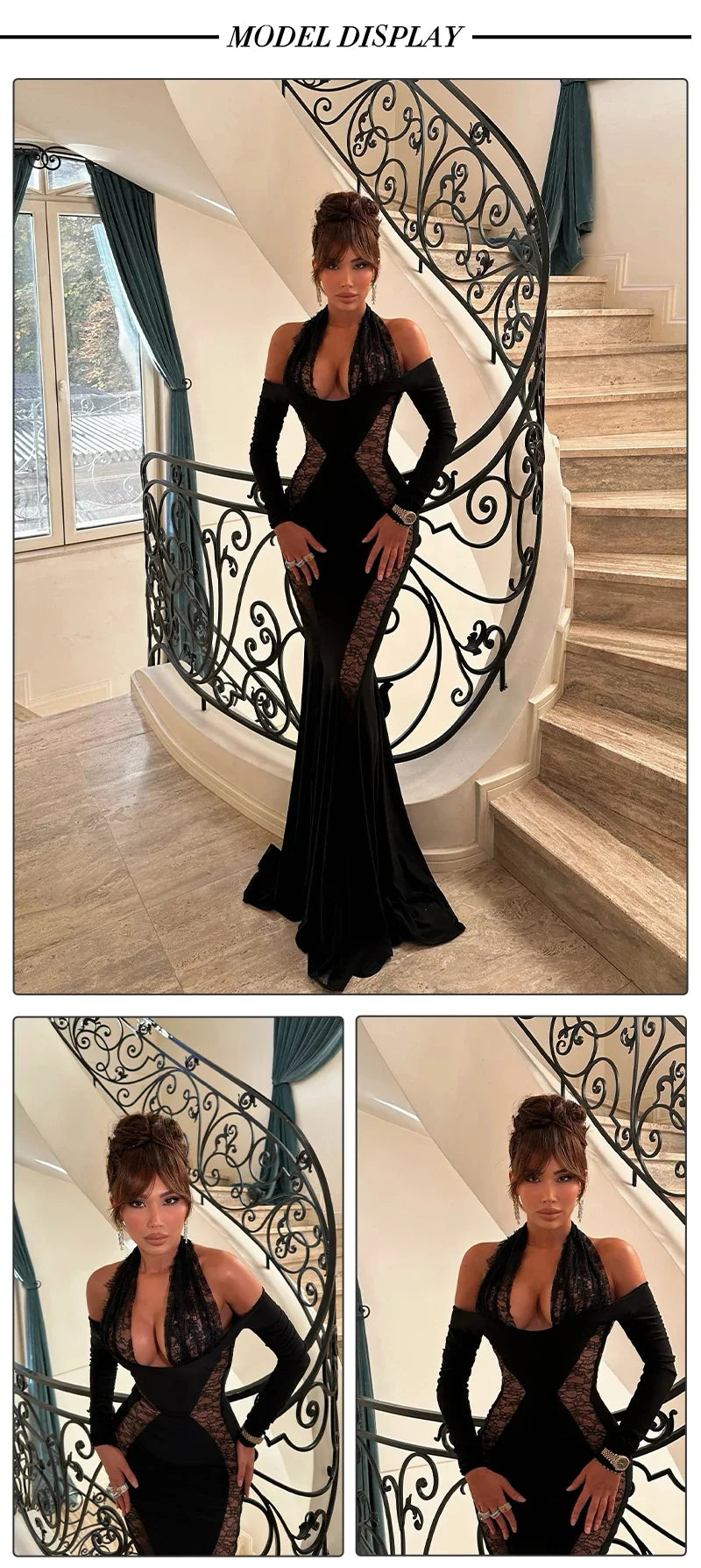 Marissa Mesh Maxi Dress