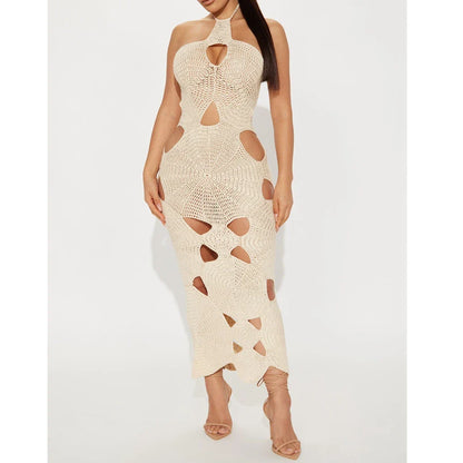 Coquette Crochet Midi Dress