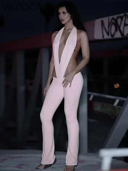 Paisley Bodycon Jumpsuit Pink