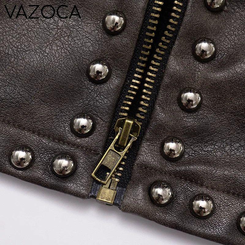 Nia Leather Crop Jacket