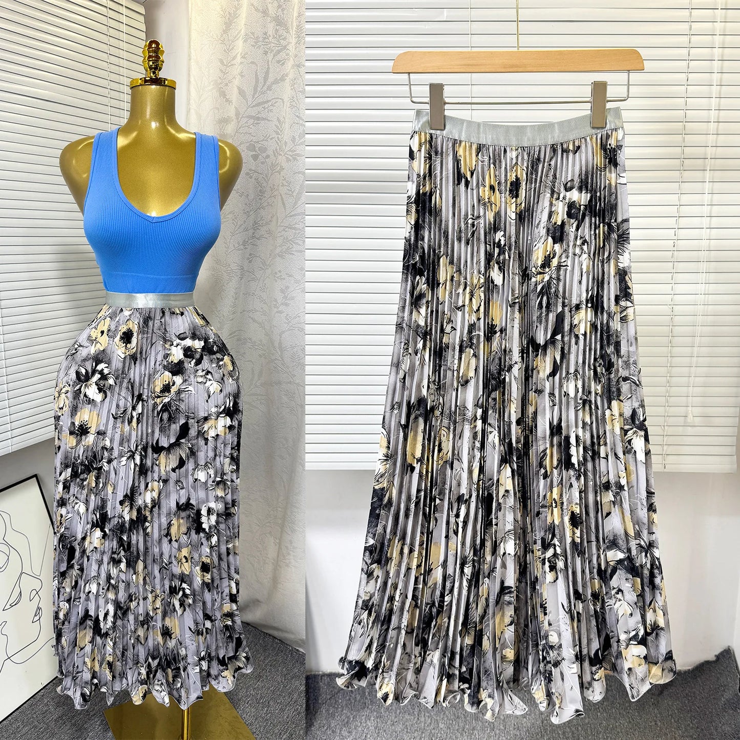 Kiana High Waist Skirt Set