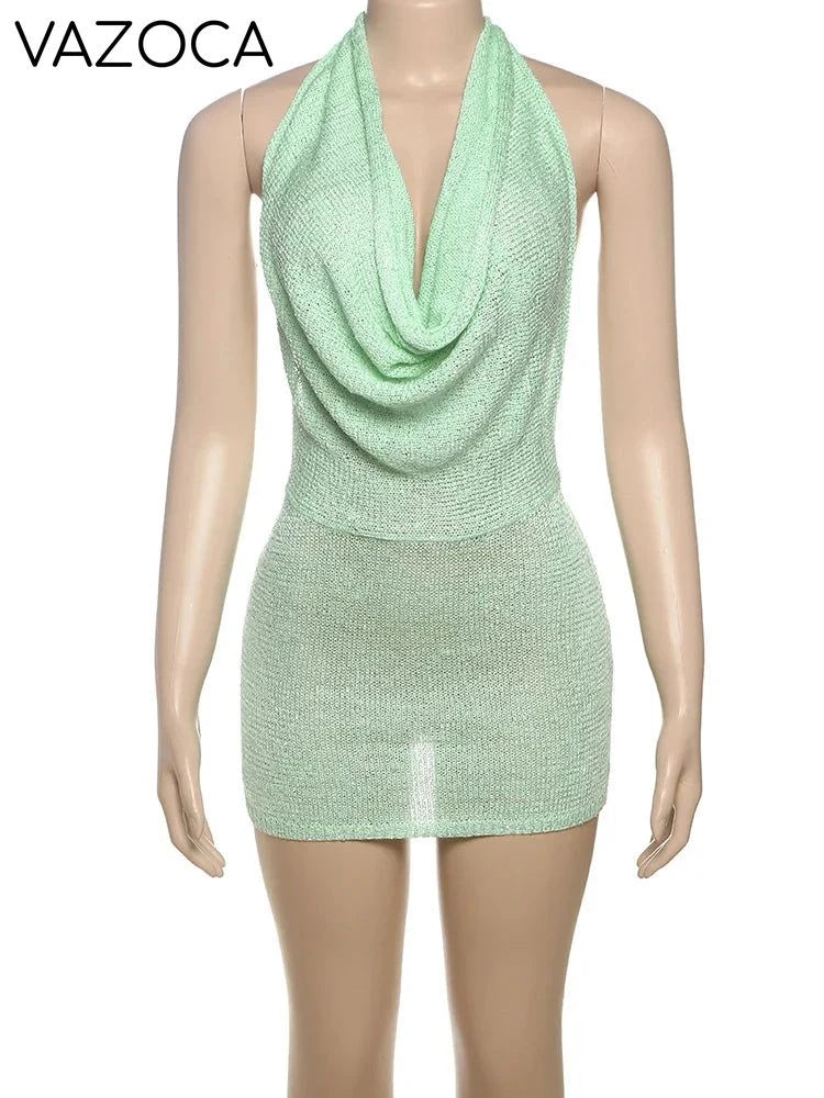 Cynn Crochet Mini Dress