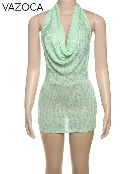 Cynn Crochet Mini Dress