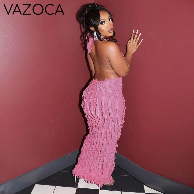 Deep Cleavage Sexy Maxi Dress