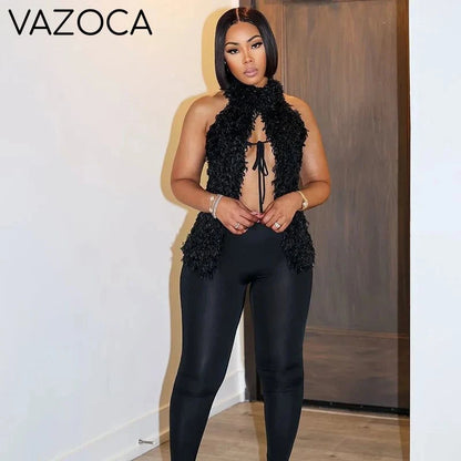 Midnight Fuzzy Velvet Set