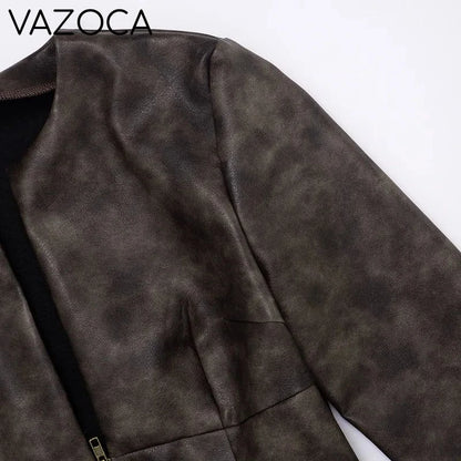 Nia Leather Crop Jacket