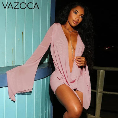 Draped Vacation Mini Dress