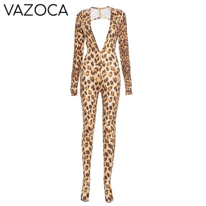 Wild Deep V-Neck Jumpsuit