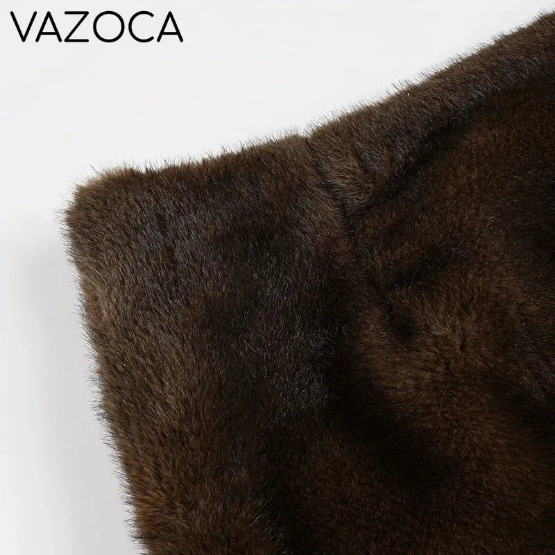 Furry Pleated Mini Skirt