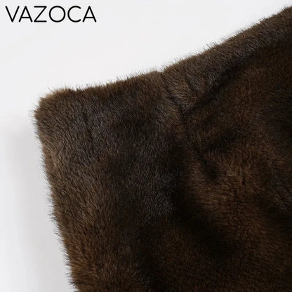 Furry Pleated Mini Skirt