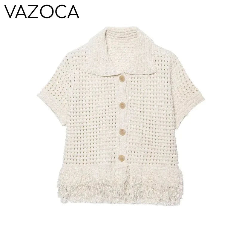 Bella Tassel Knit Cardigan Skirt Set