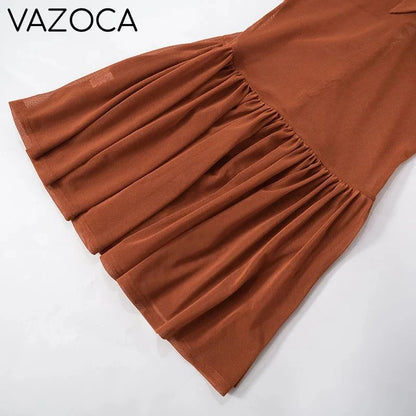 Shirring Pleated Mini Dress