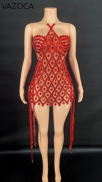 Diamonds In The Sky Mini Dress Set