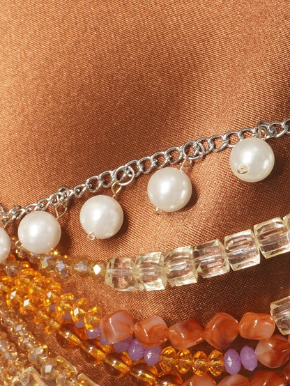 Beaded Pearl Bralette Top