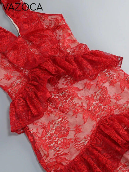 Amleia Ruffle Floral Midi Dress