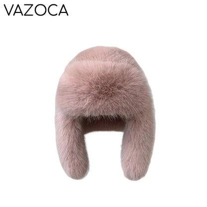 Plush Earflap Fur Hat