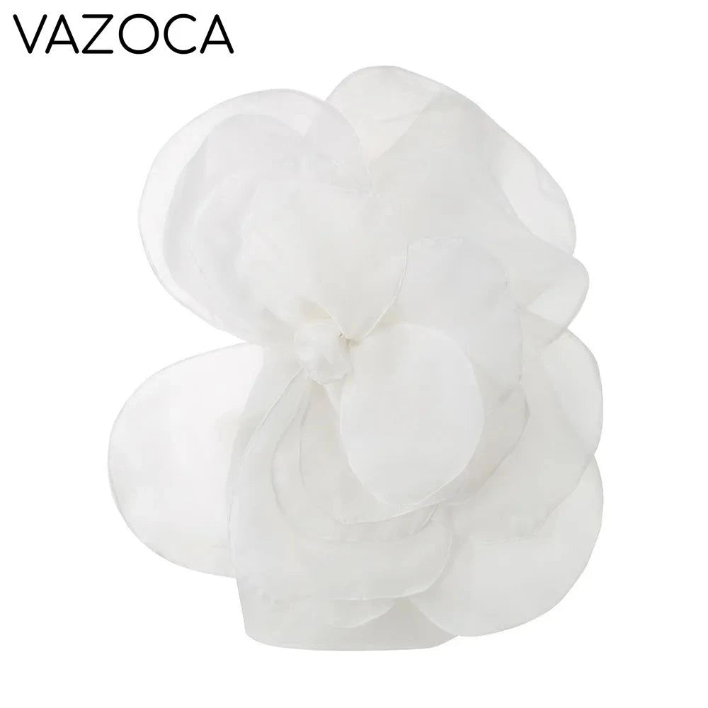 One Shoulder Flower Mini Dress