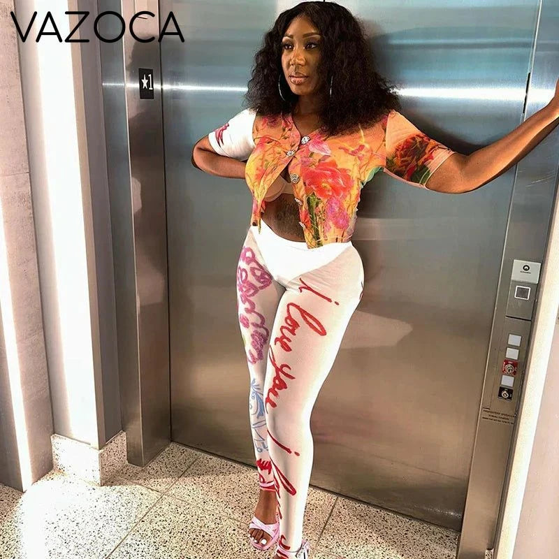 Floral Graffiti Mesh Set