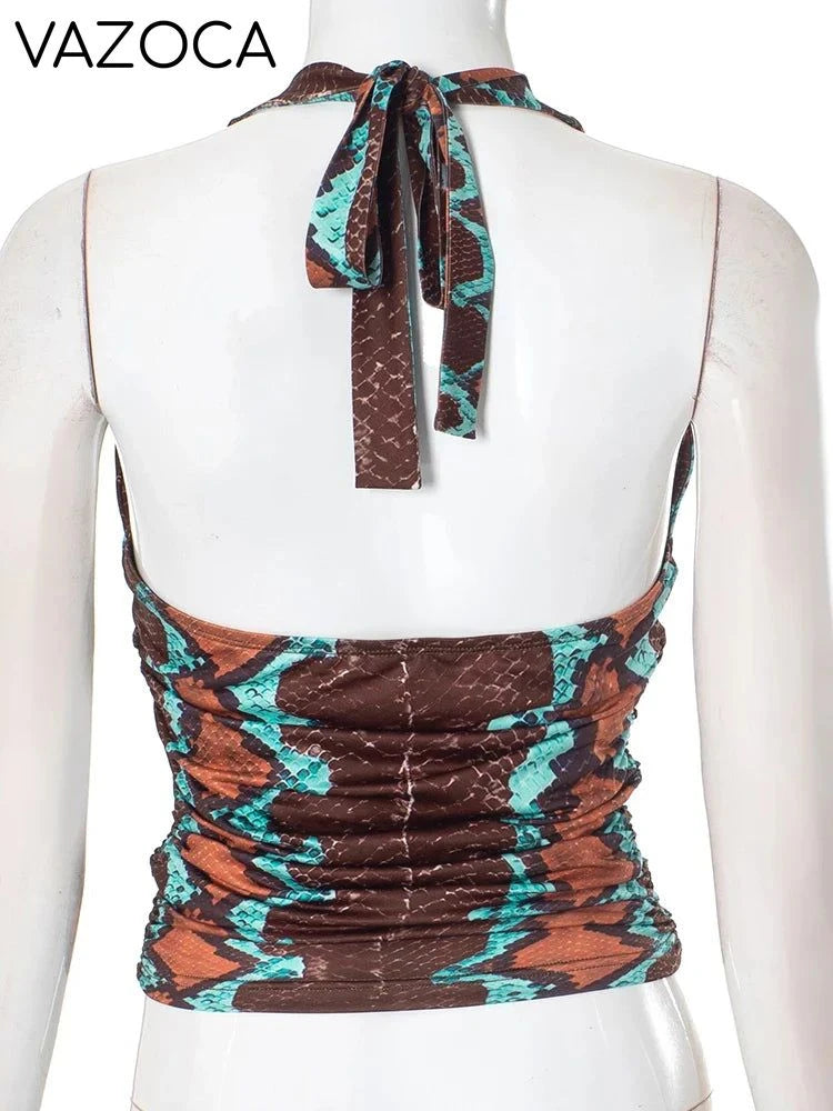 Cobra Print Tank Top