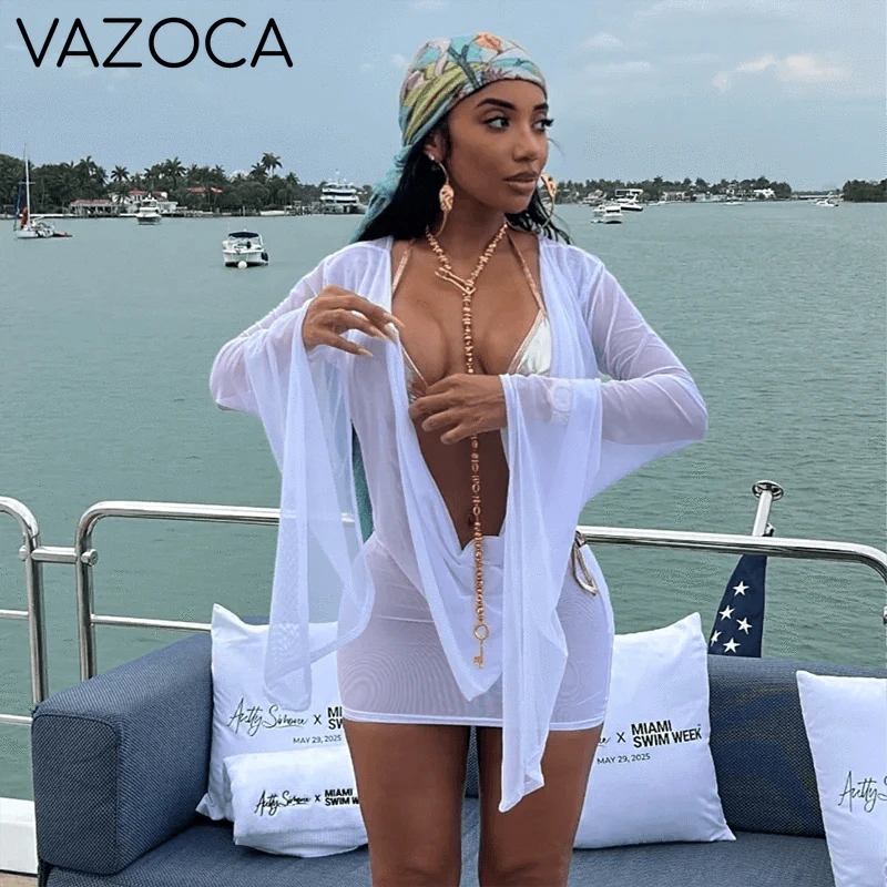 Draped Vacation Mini Dress