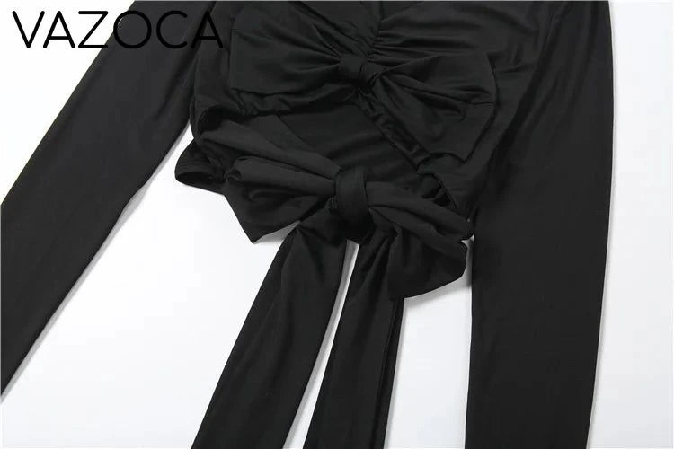Multi Knot Flare Tassel Pants Set