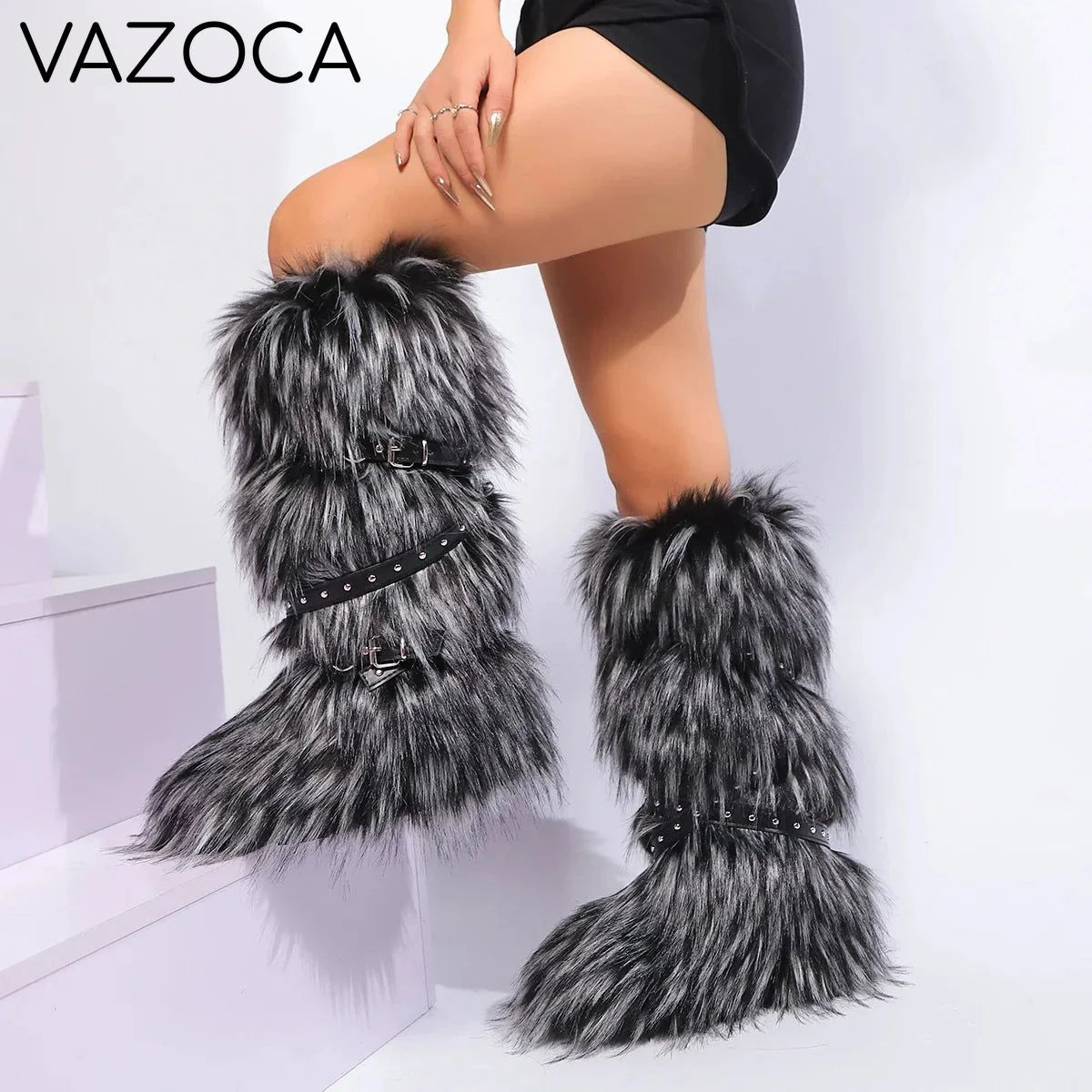 Plush Furry Boots