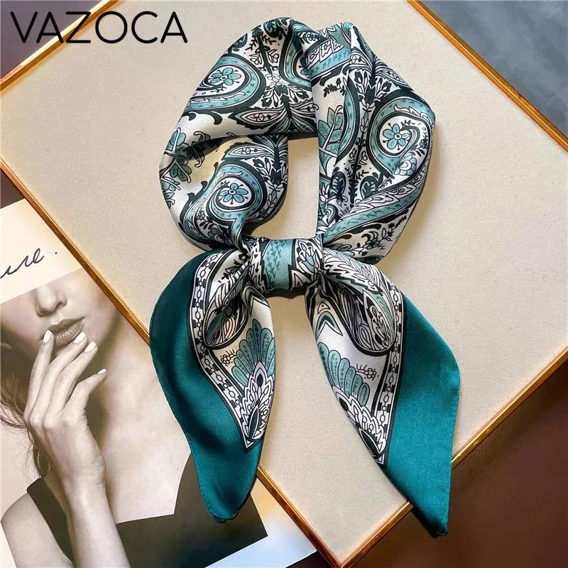 Houndstooth Printed Vintage Headscarf 16 68X68CM
