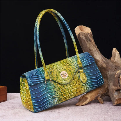 Crocodile Vintage Leather Handbag