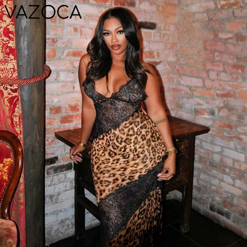 Wild Lace Illusion Dress