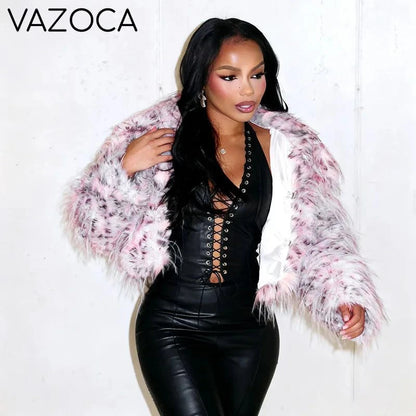 Leopard Fur Plush Coat