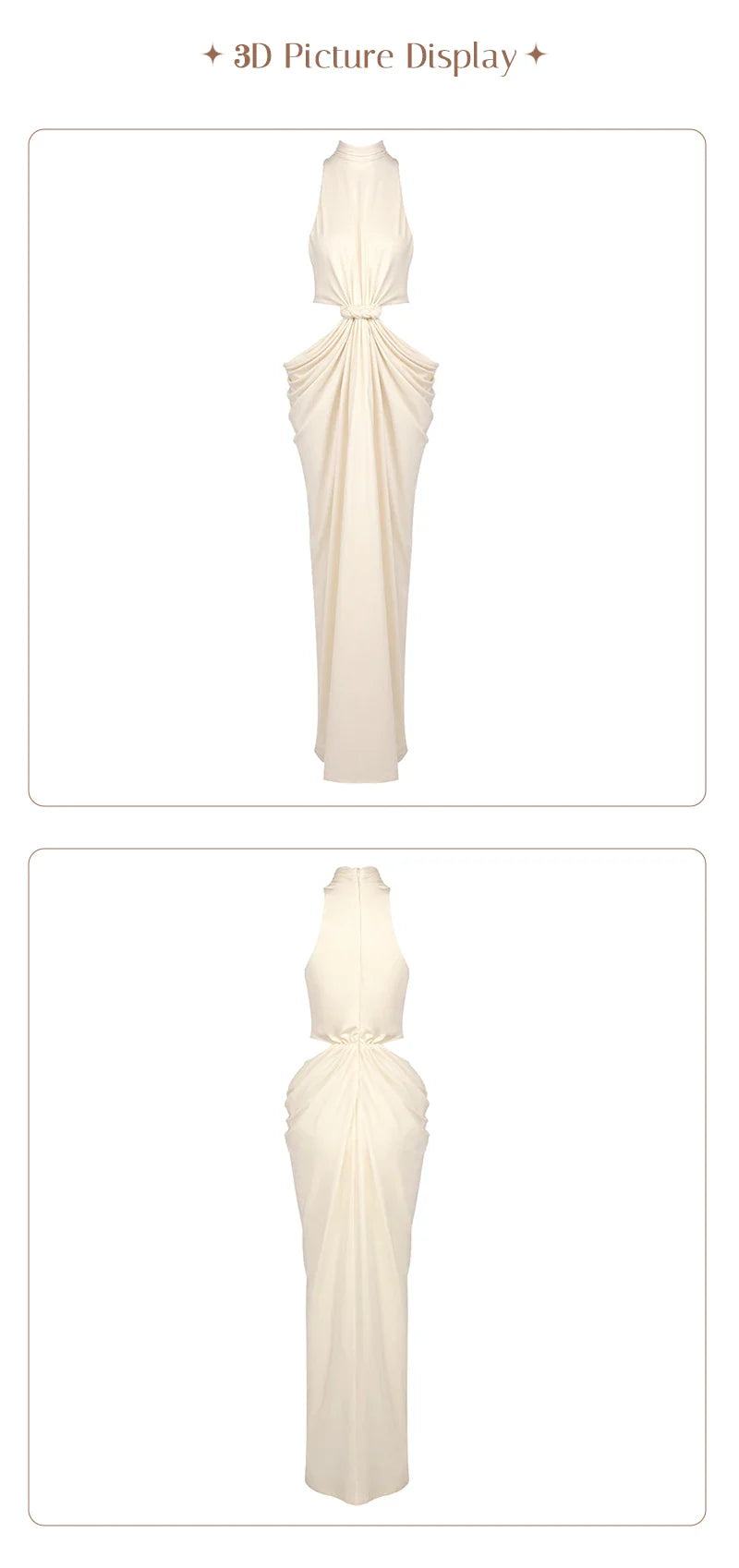 Twist-Cutout Maxi Dress