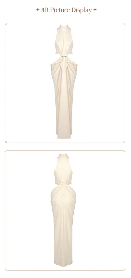 Twist-Cutout Maxi Dress