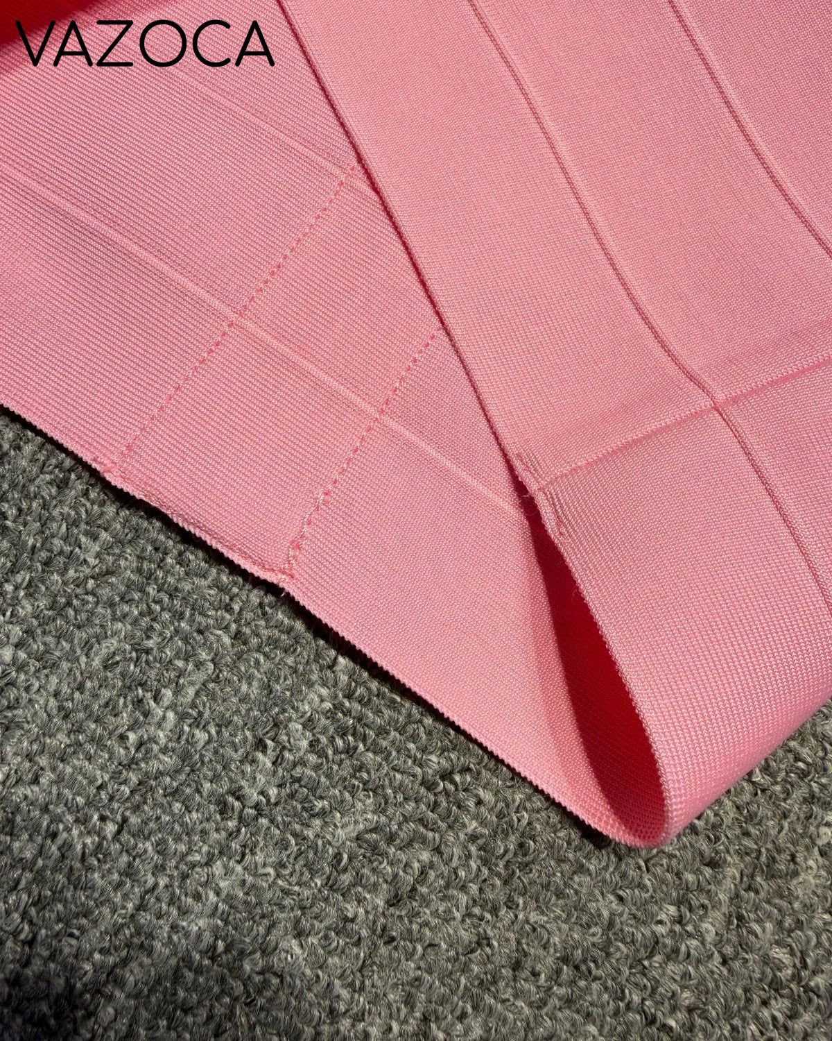 Pink Bodycon Bandage Mini Dress