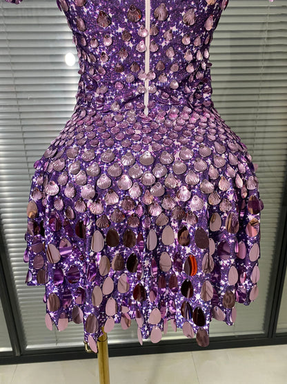 Life Of The Party Sequins Dress