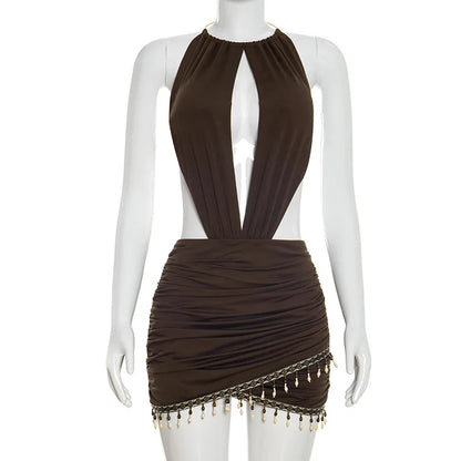 Bohemian Gyal Ruched Dress