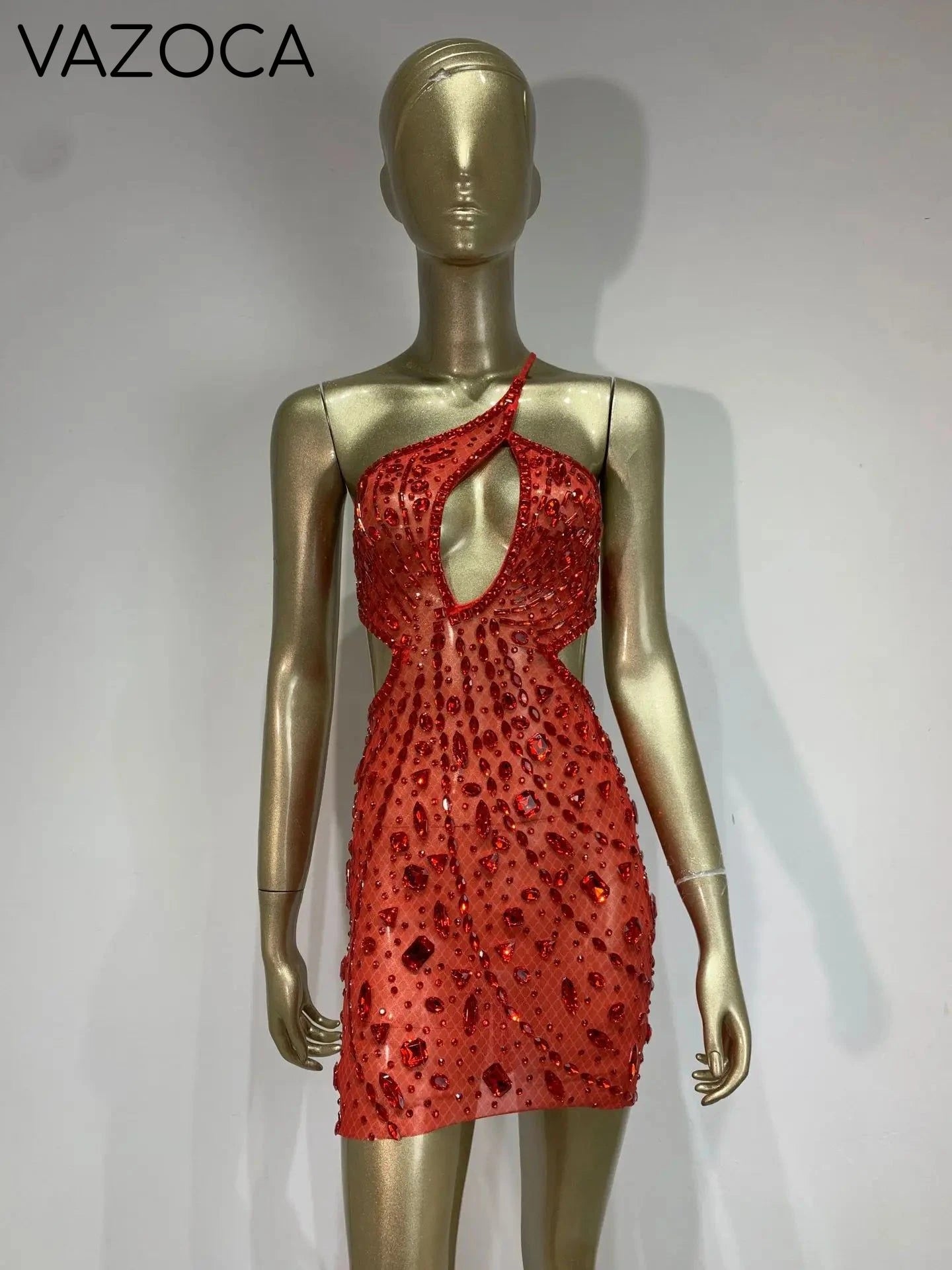 Anaya Mesh Sequins Mini Dress