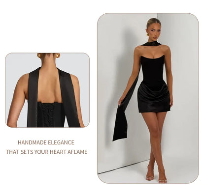 Sadie Satin Corset Mini Dress