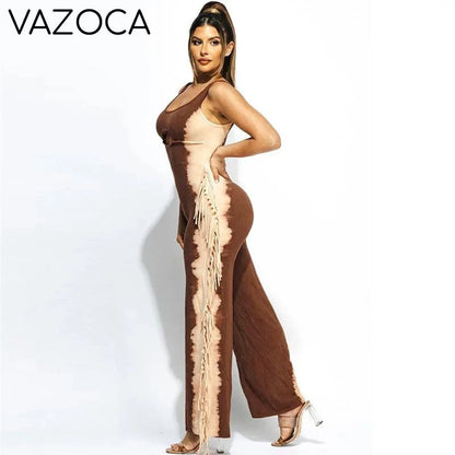 Tassel Hollow Out Jumpsuit