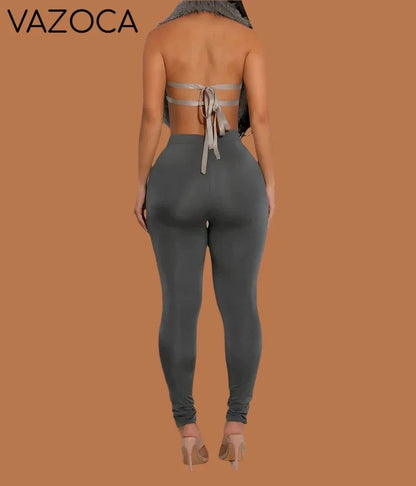 Aubree Fur Pants Set