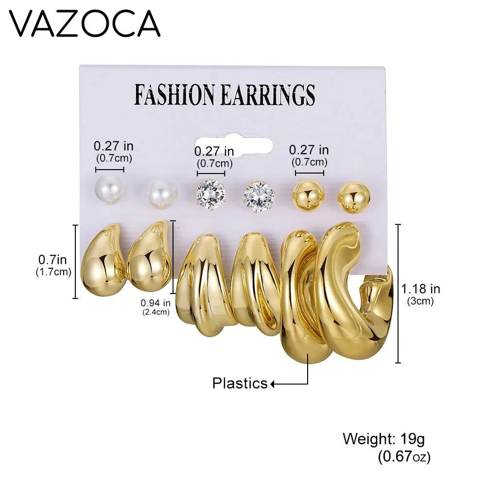 12Pcs Vintage Earrings Set