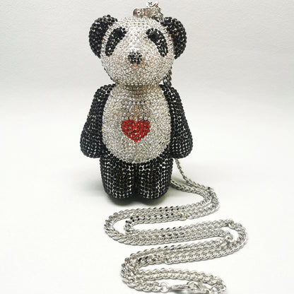 Mini Bear Diamond Clutch Bag