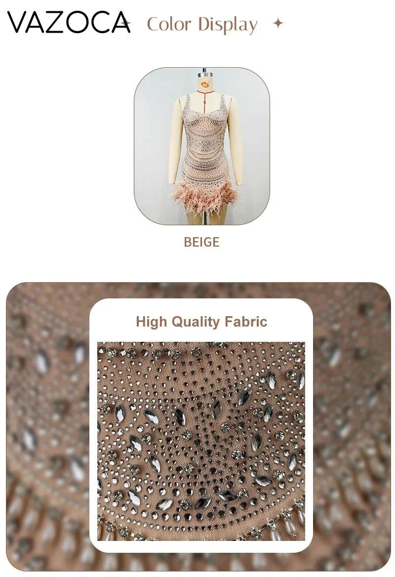 Sparkling Feather Dress