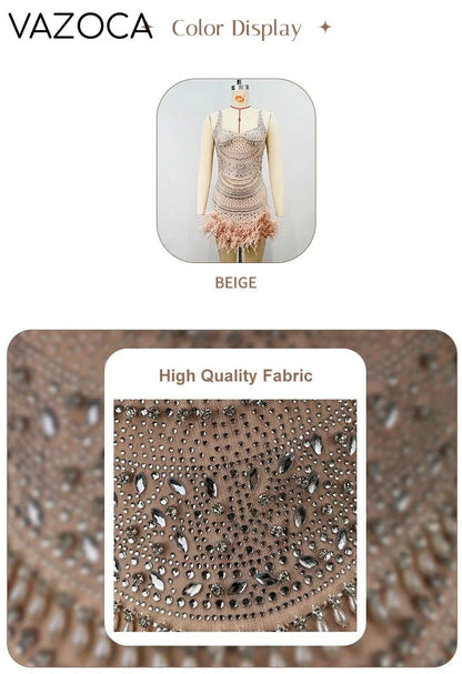 Sparkling Feather Dress