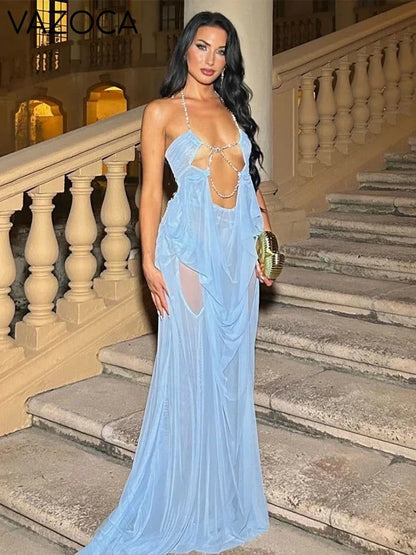 Nina Ruched Maxi Dress