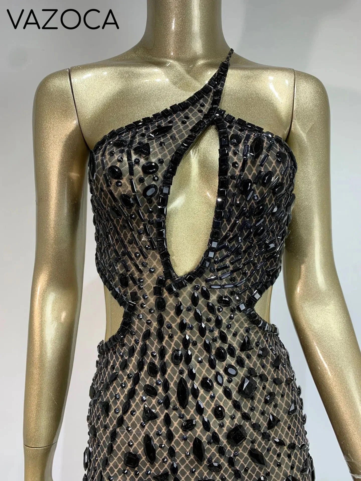 Anaya Mesh Sequins Mini Dress