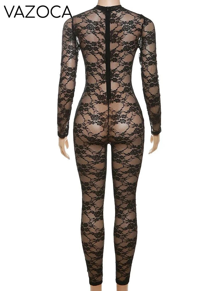 Lacey Mesh Jumpsuit