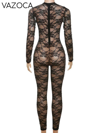 Lacey Mesh Jumpsuit