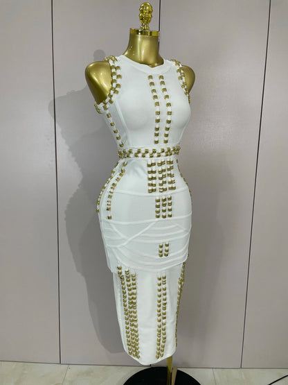 Hollywood Bandage Midi Dress