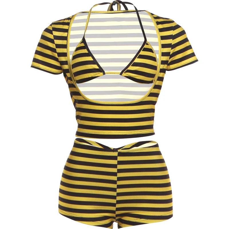 Linda Stripe Short Set