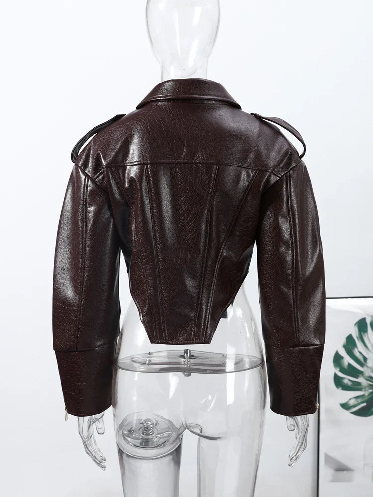 Vintage Leather Biker Jacket